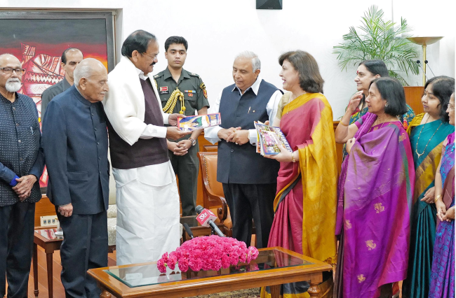 Interaction with Vice-President, Sh Venkaiah Naidu